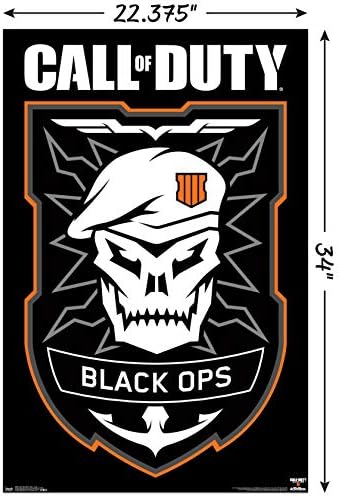 Trends International Call of Duty: Black Ops 4 - Poster de parede do logotipo, 22.375 x 34, versão sem moldura