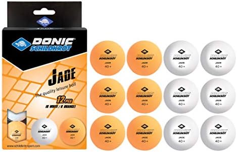 Watalure Donic-Schildkröt Jade Tennis Balls, Poly 40+ Quality, 12 bolas