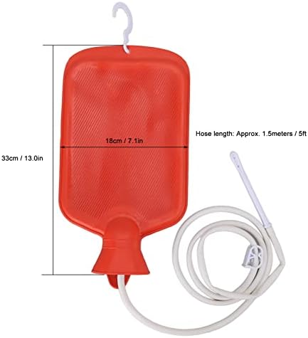 2L Kit de bolsa de enema, flexível Soft fácil de usar o kit de enema profissional fluxos ajustáveis ​​portáteis para mulheres para manter limpo