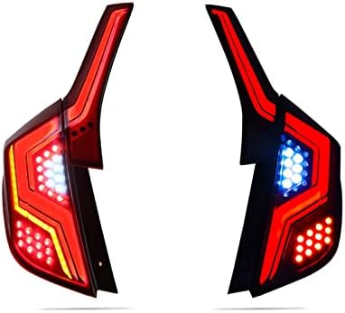 Para Honda Jazz Gk5 Fit 2014-2019, Luzes traseiras de luzes de estilismo de carro DRL + sinal dinâmico de giro + reverso