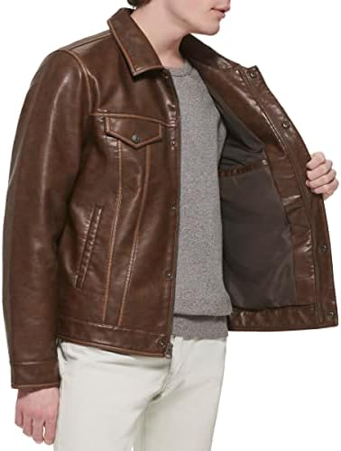 Levi's Men's Faux Leather Classic Trucker Jacket