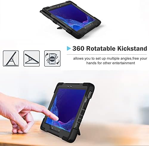 Procase para Galaxy Tab Active4 Pro 2022/Tab Active Pro 2019 10,1 polegadas Caixa com S Pen, Robagem Pesado Chopte de Chopte para Chopte