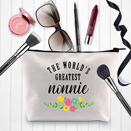 Bolsa de maquiagem XYANFA NONNIE Presentes de avó de netos para o Nonnie Nonnie Cosmetic Bag
