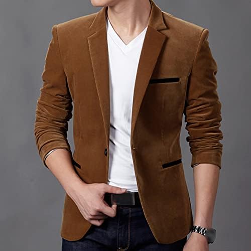 Maiyifu-gj Men Vintage One Blot Blazer Blazer leve