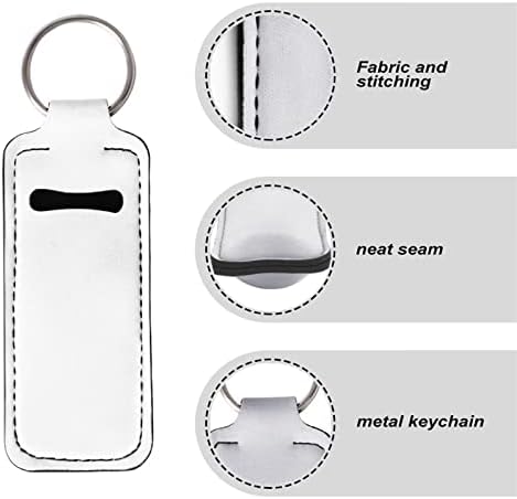 Neoprene seanativo Chapstick Holder Keychain Clip-On Lip Balm Mleeve Sleeve Portable Lip Gloss Tube Bolsa