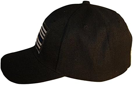 Aes dúzia de fino linha azul dos EUA Memorial American Black Bordered Cap Hat