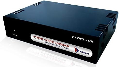 2 Port Enterprise Grade Analog Voice Recording Solution com mensagem de conformidade personalizada e recurso de resposta automática