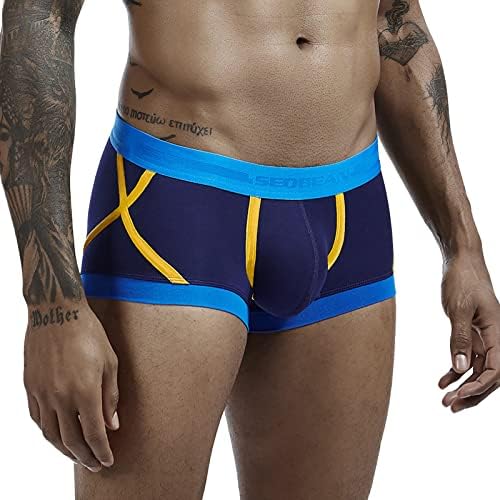 Boxers para homens calças masculinas Pijamas de moda de homens que combinam com a cor de cor em casa leggings casuais masculinos