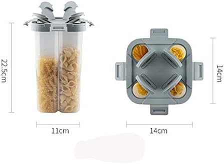 Lkyboa Plastic Cereal Dispenser Storage Box de cozinha de cozinha recipiente de arroz portátil latas de armazenamento de