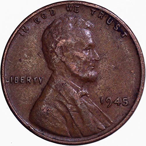 1945 Lincoln Wheat Cent 1C muito bom