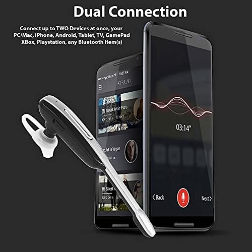 Tek Styz Headset Compatível com Samsung Sm-T230 no Ear sem fio Bluetooth Ruído cancelando o fone de ouvido