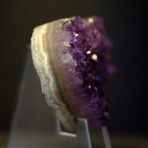 CsTary Natural Amethyst cacas de cura em forma de coração rochas de cristal para meditação e chakra curando rochas de coração de ametal para amantes de cristal e entusiastas de cura