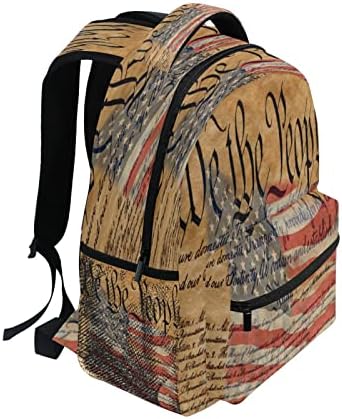 ALAZA Retro elegante American Flag Laptop Backpack Business Daypack Fit Fit 15,6 polegadas para homens