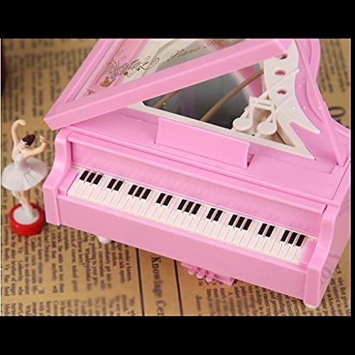 Slynsw Romantic Piano Modelo Caixa de Música Ballerina Caixas Musicais Decoração Home Decoração de casamento Presente de casamento (cor: OneColor, tamanho