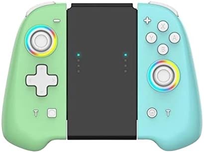 Controlador Diacco for Switch Joy-Pad Compatível com Gamepad sem fio N-S com Wake Up With Colorful Lights Game Janking