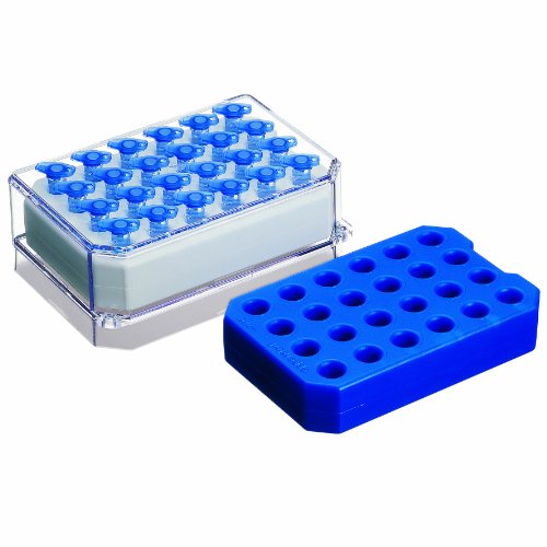 Eppendorf 022510142 Sistema de isoterma de policarbonato azul -21 grau C Isopack Cool Pack, para tubos de 0,5 ml