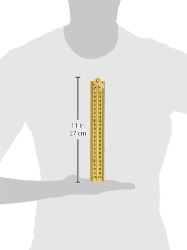 Aprendizagem de vantagem de aprendizagem Medidor de dobramento Stick - Meça em polegadas, centímetros, milímetros e medidores - governante dobrável para sistemas de medição métrica e imperial