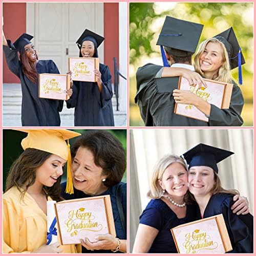 Presentes de graduação de Larchio para suas meninas 2023 com caneca de café de graduação, Toalhas de Candle Berry de Candle