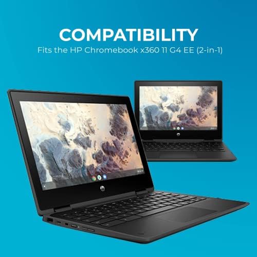O caso de laptop de gumdrop Slimtech se encaixa no HP Chromebook X360 11 G4 EE 2in1. Projetado para alunos, professores e salas
