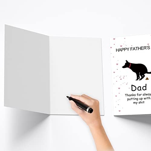 Cartão do dia dos pais do cachorro, cartão de dia de pais engraçados, cartão do pai do cachorro, cartão do dia dos pais da filha esposa, cartão do primeiro dia dos pais