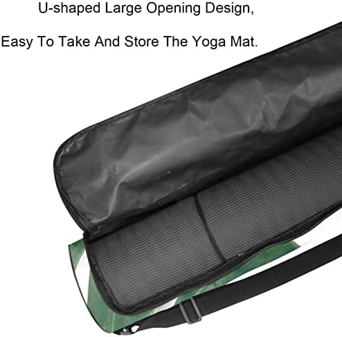 Bolsa de transportadora de tapete de ioga com alça de ombro Good Morning Tea & Leaves, 6.7x33.9in/17x86 cm Yoga Mat Bag Bag