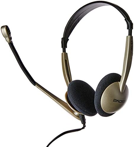 Koss 159617/183533 CS100 fone de ouvido de comunicação on-ear, prata