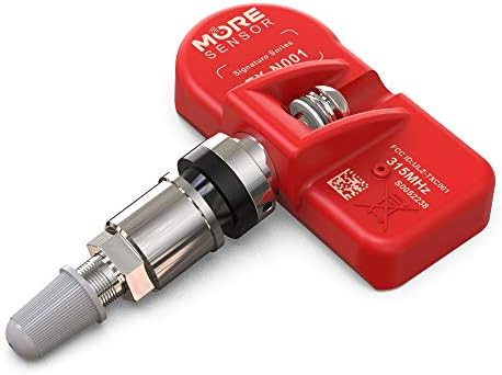 MoreSensor Signature Series 315MHz TPMS Sensor de pressão dos pneus | Pré -programado para selecionar 10+ modelos de marca coreana