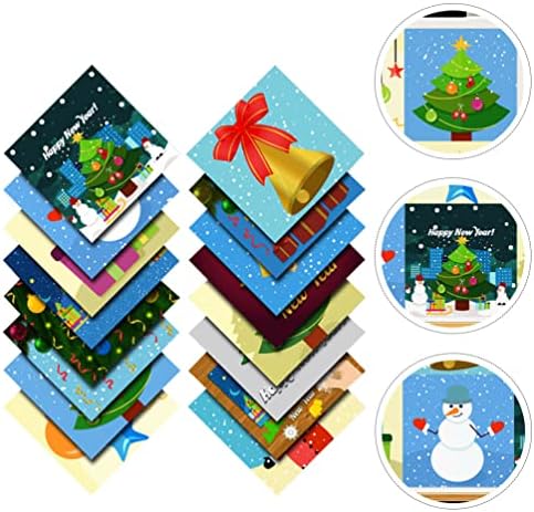 Luxshiny Wallpaper 16 lençóis adesivos de azulejo Decalques de ladrilhos Backsplash Adesivos de Natal Murais decorativos