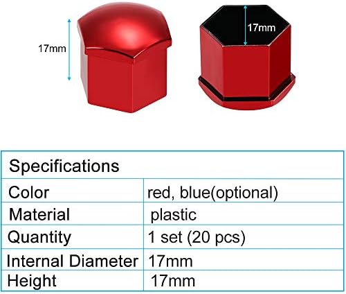 GOOLRC 20PCS Universal 17mm Wheel Tampa Caps Caps Screw Protector