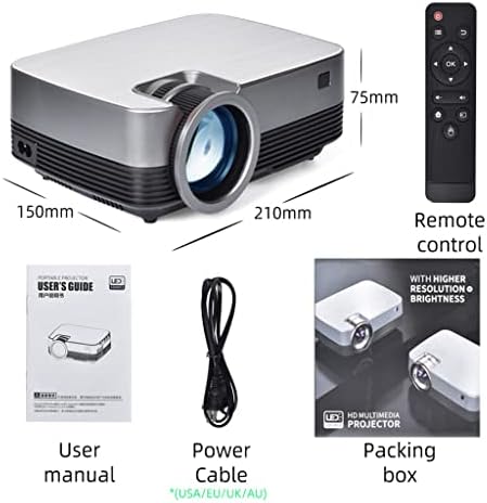 LMMDDP Q6S Projector de vídeo para cinema em casa Cinema Full 1080p AirPlay suportado Android 10 TV Box Opcional