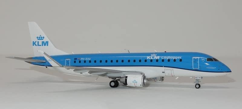 GeminiJets KLM Airlines EMB-175 PH-EXU CITYHOPPER 1/200 Modelo pré-construído de aeronaves diecast
