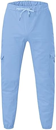 Calça de moletom de znne masculina, calça de carga casual esportiva Slacks Fitness Casual Trousers Workout Sport Sport Palnts com bolso