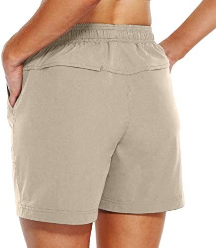 Shorts de motociclista para mulheres na cintura alta cintura elástica cordão rápido fitness short atlético de ciclismo shorts com