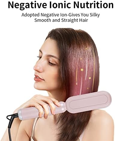 Douba Hair Alisadores de cabelo Profissional Styler reto Curling Iron Hairler Comburador de alisamento Brush