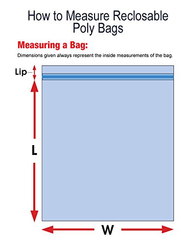 Aviditi Minigrip® Premium Red Line ™ 4 x 6 zíper reclosável Bloco branco sacos de poli com orifícios de suspensão, 4 mil, clara, para