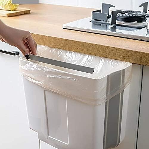 Lixo doméstico lixo pendurado no lixo pode lixo de lixo dobrável para a porta do armário de cozinha e banheiro, balde de fraldas,
