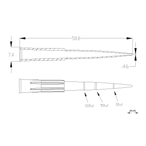 Sorenson 10410 OneTouch Paperboard Racke-Dek Tip, 200µl, estéril