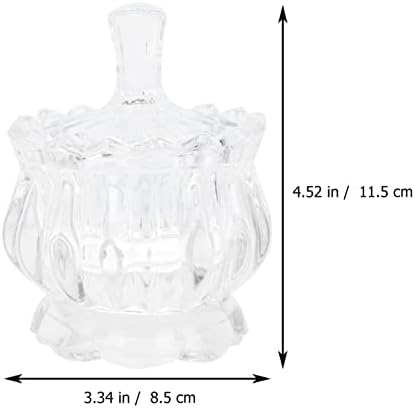 Prison Candy de vidro com tampa: frascos de doce de cristal com tigela de doces transparente de abóbora em forma de abóbora