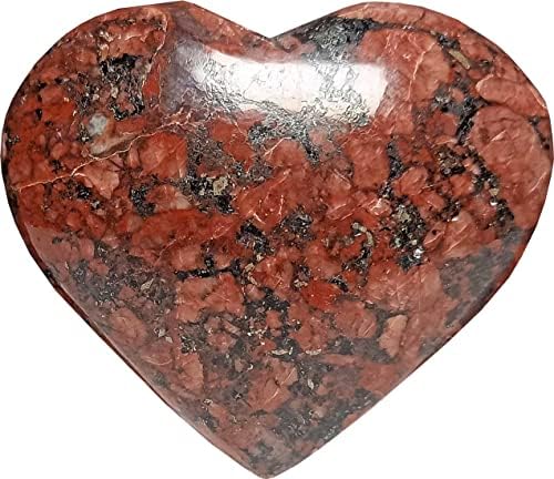 Allomin® Boxite Puffy Heart -Maids 64 Gram Natural Palm Stone Crystal Reiki Healing Gemstone Crystal Gift para unissex 02