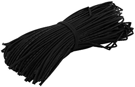Novo LON0167 Encolhimento de calor com fios de tubo com fios confiáveis ​​Manga de cabo de eficácia de 60 metros de comprimento 2 mm DIA Black