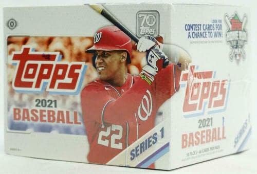 2021 Topps Series 1 Baseball Hobby Jumbo Box - Pacotes de cera de beisebol