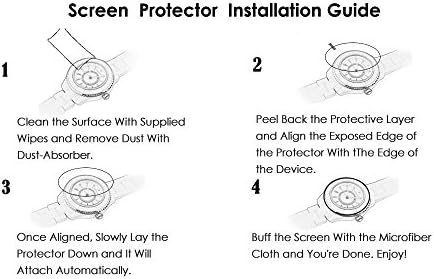 Compatível para Garmin Fenix ​​7x Screen Protector, Lamshaw [3 pacote] 9H Protetor de tela de vidro temperado Compatível