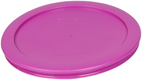 Pyrex 7201-PC 4 xícara rosa redonda de plástico de armazenamento de alimentos, fabricado nos EUA-2 pacote