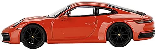 Miniaturas de escala True Modelo de carro compatível com Porsche 911 Carrera 4s Lava Orange Limited Edition 1/64 Diecast Model Car MGT00371