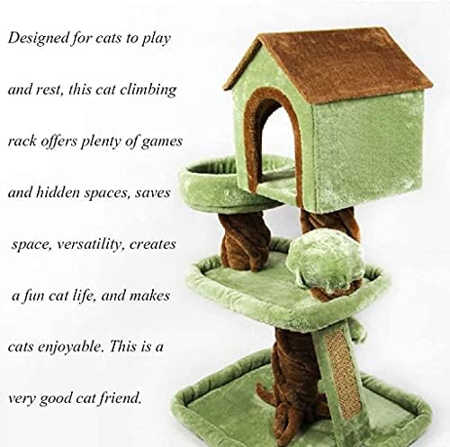 Haieshop Cat Tree Scratching Post Cat Tower Tree Tree Reting Claw Toy Toy Wood Cat Salbing Frame Luxury 710