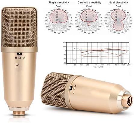 Microfone de condensador HGVVNM Profissional de alta sensibilidade do diafragma para gravar streaming ao vivo