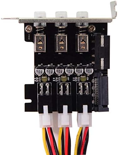 Connectores Jimier 3 Portas Sistema de controle de disco rígido Sistema de controle de controle inteligente HDD SSD Power Switch com suporte de baixo perfil -