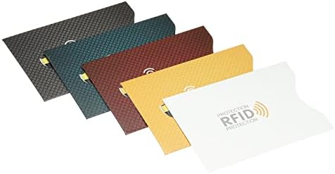 Yokive 10 PCs RFID Horizontal, manga de cartão Slim | Resistente a arranhões, ótimos para cartões de visita, cartões