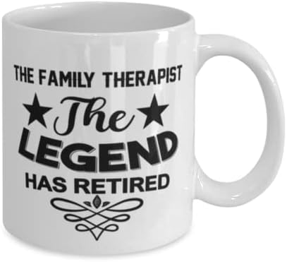 Caneca do terapeuta familiar, a lenda se aposentou, idéias de presentes exclusivas para terapeuta familiar, copo de chá