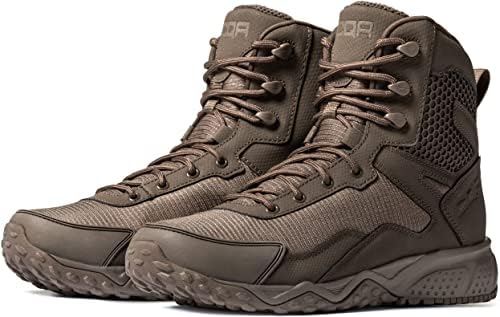 Botas táticas militares masculinas do CQR, botas de combate leves de 6 polegadas, botas de trabalho ao ar livre de EDC duráveis